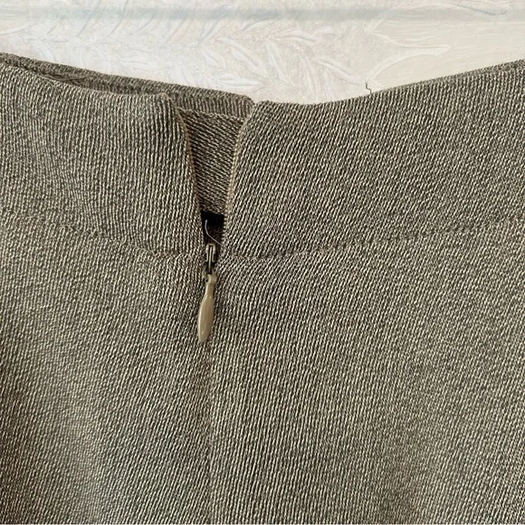 VTG Dana Buchman Brown Wool Pleated High Waist Pants Trousers Tapered Sz 8 - Picture 8 of 8